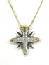 14K Gold & Black Diamond Star Of Bethlehem Opening Magnetic Necklace